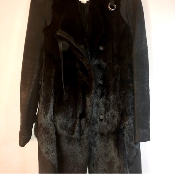 Helmut Lang leather fur coat, P - Picture 5 of 11